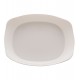 Travessa 34cm Por 25cm 7,5cm Altura De Vidro Opalino Carine White